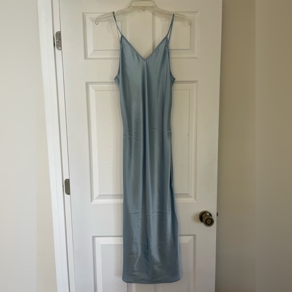 NWT Italic Silk Malone Slip Dress in Periwinkle - Picture 5 of 8